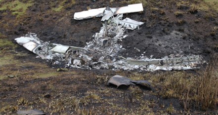Aircraft wreckage