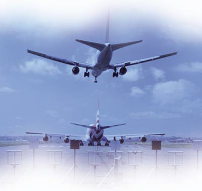 Illustrated potential collision with another aircraft