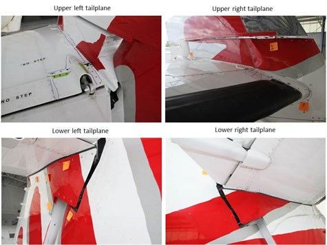 Figure 2: Tailplane external damage