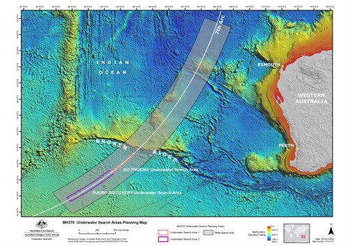 Underwater Search Areas 8 Oct 2014