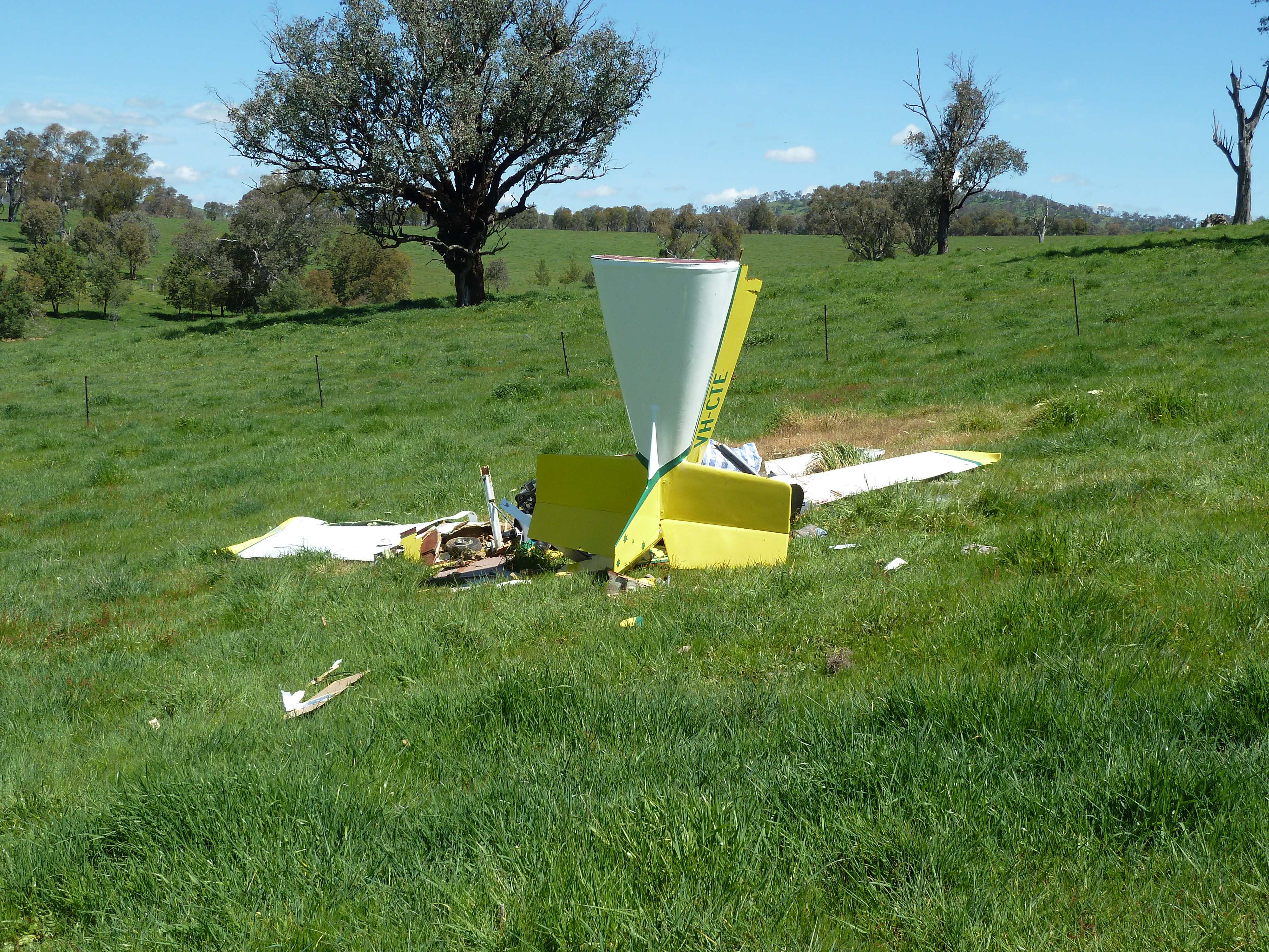 Aircraft wreckage of the Rand Robinson KR-2