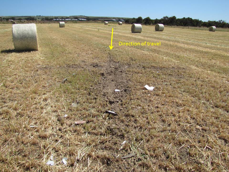 Figure 3: Initial ground scar