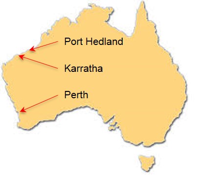Map of Port Hedland