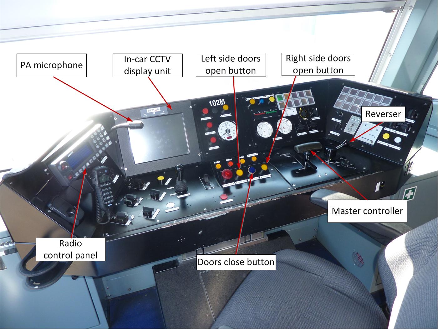 Figure 6 – Driver control console of X’Trapolis EMU