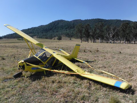Wreckage of the Hornet STOL aircraft Source: Reporter Wreckage of the Hornet STOL aircraft