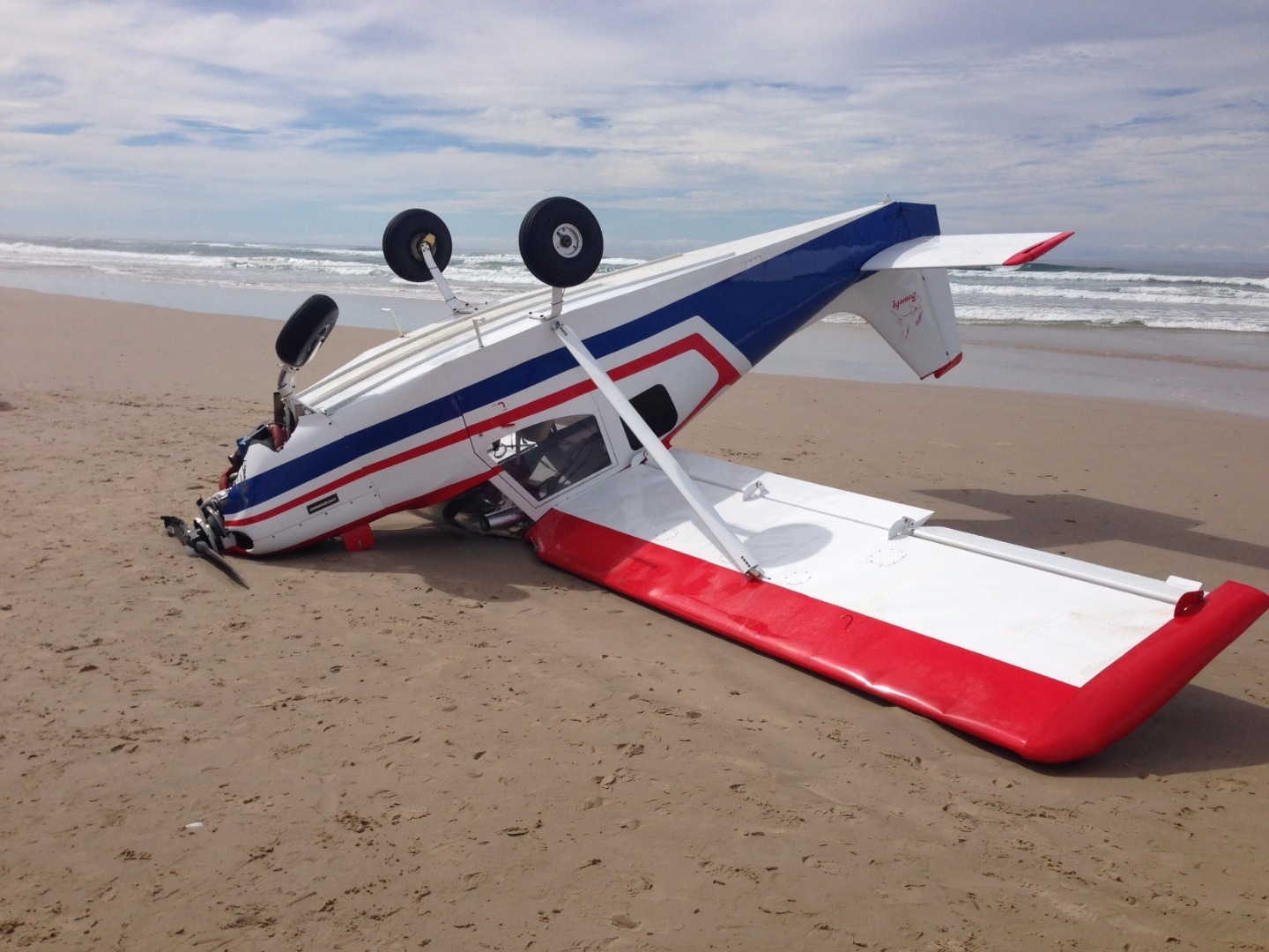Wreckage of the Brumby aircraft