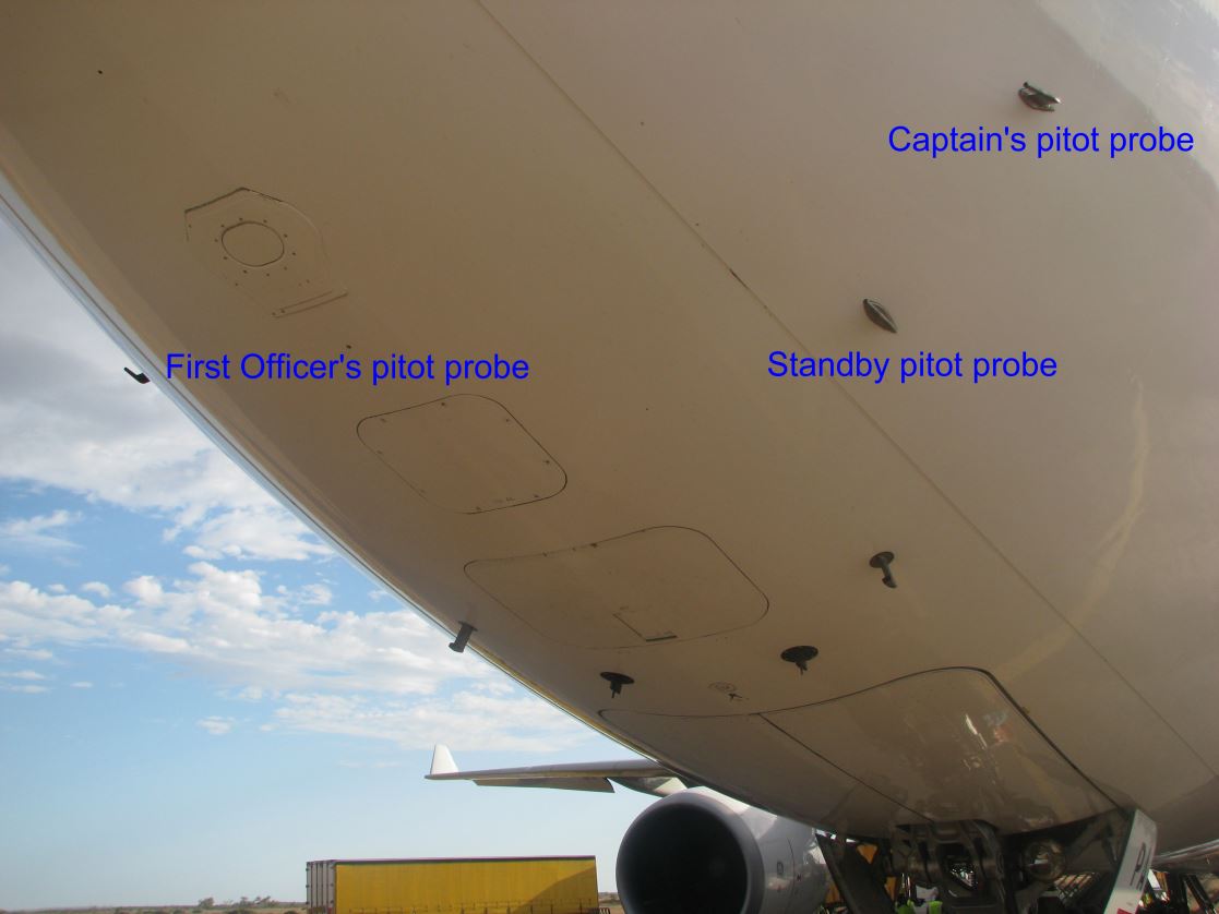 Figure 2 : Locations of pitot probes