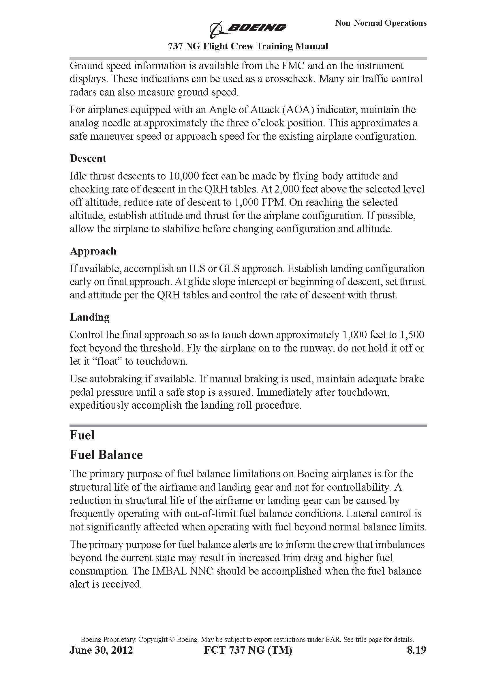 Flight Crew Training Manual extract