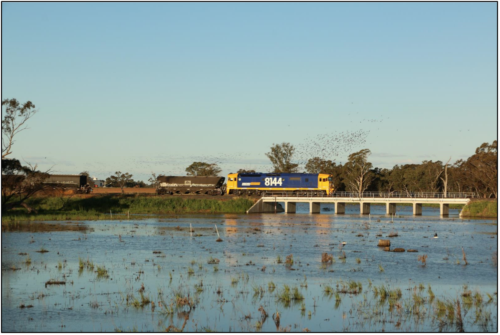 Figure 9: Photo of train 8834N while split between first and second wagon was occurring