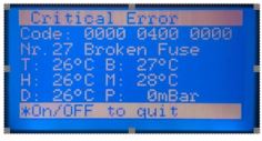Error message from oven on N35953