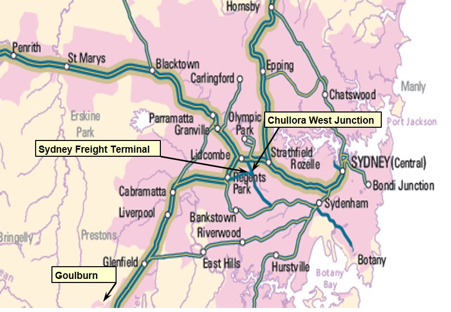 Figure 1: Location of Pacific National Sydney Freight Terminal