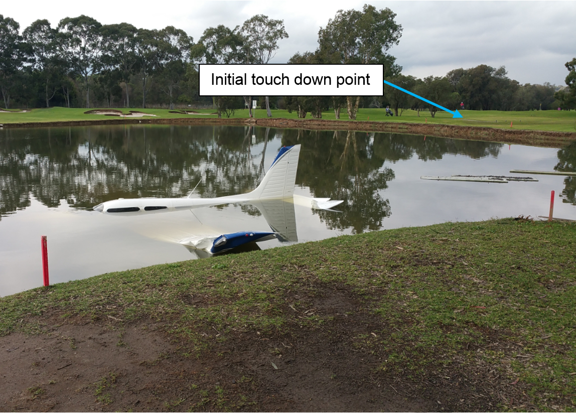 Figure 3: Final position of VH-TAK