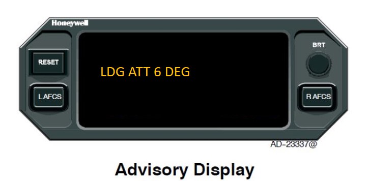 Figure 2: Dash 8-300 advisory display
