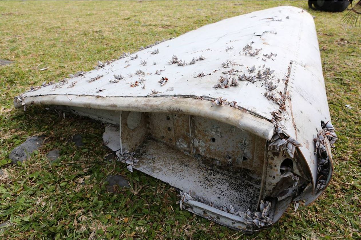 Figure 7: Flaperon recovered from Reunion Island on 29 July 2015