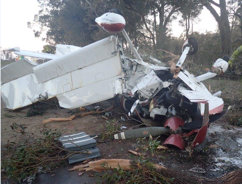 Figure 2: VH-KLV after the accident