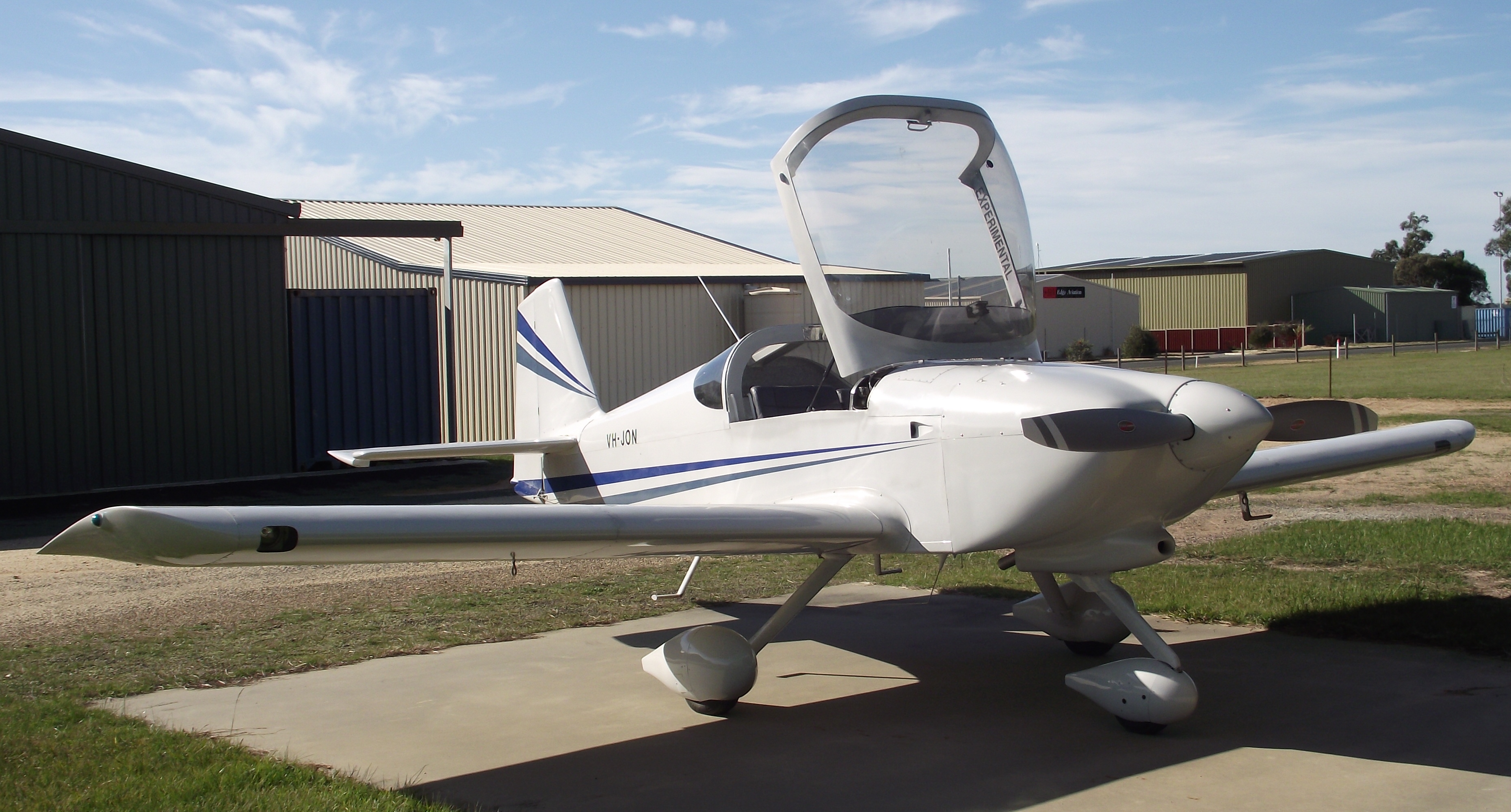 Figure 2: JON showing the tip-up canopy in the open position