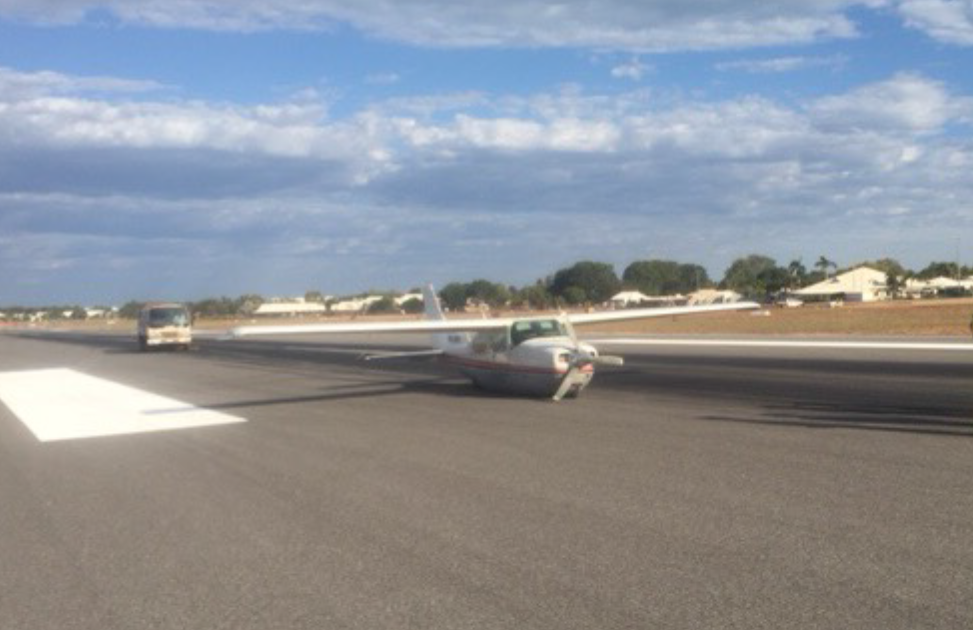 Figure 1: UPN after the wheels-up landing