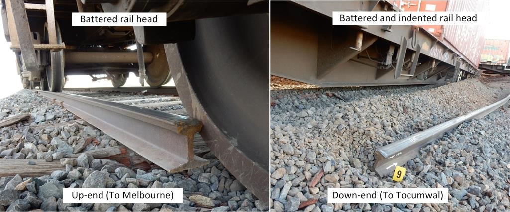 Figure 2: Fractured rail