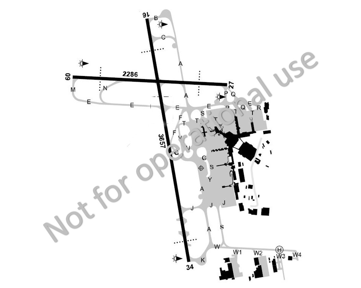 Figure 1: Melbourne Airport runway diagram