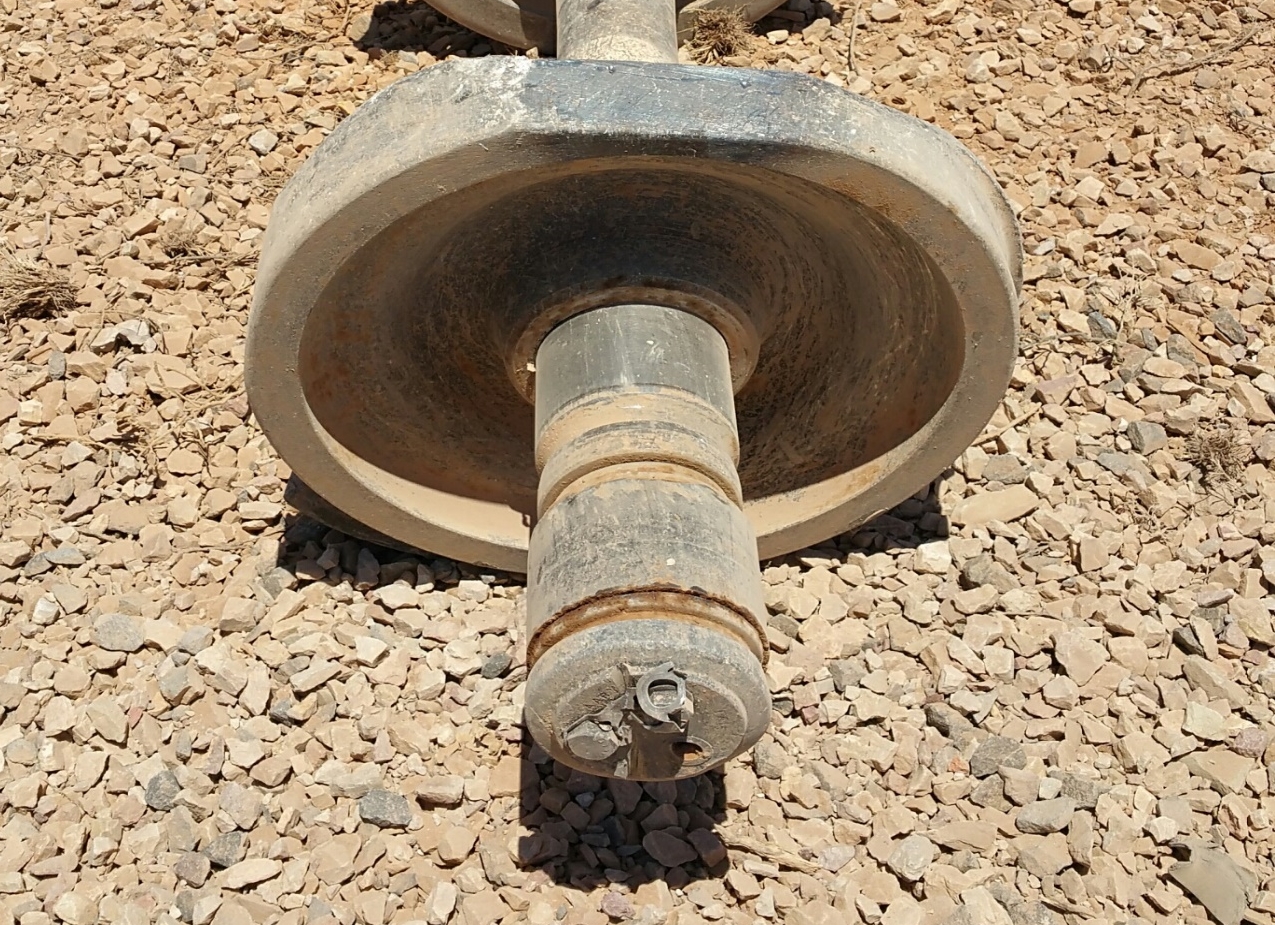 Figure 7: Mated bearing with signs of grease leaking from end caps