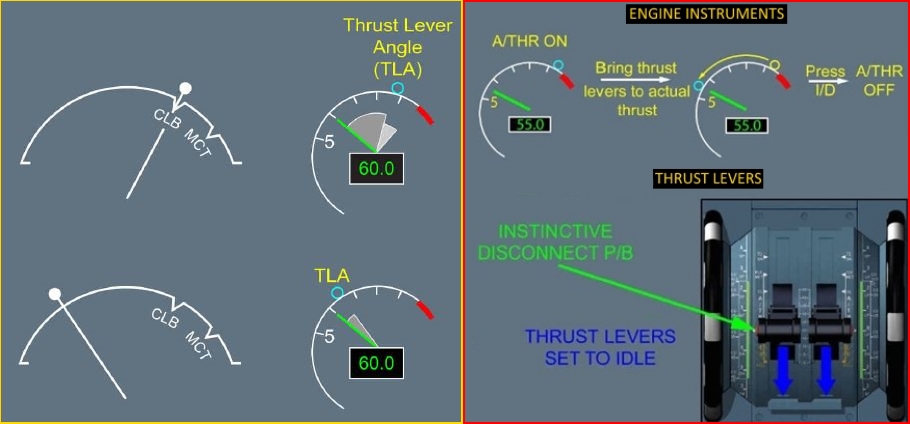 Figure 6: The thrust lever angle.