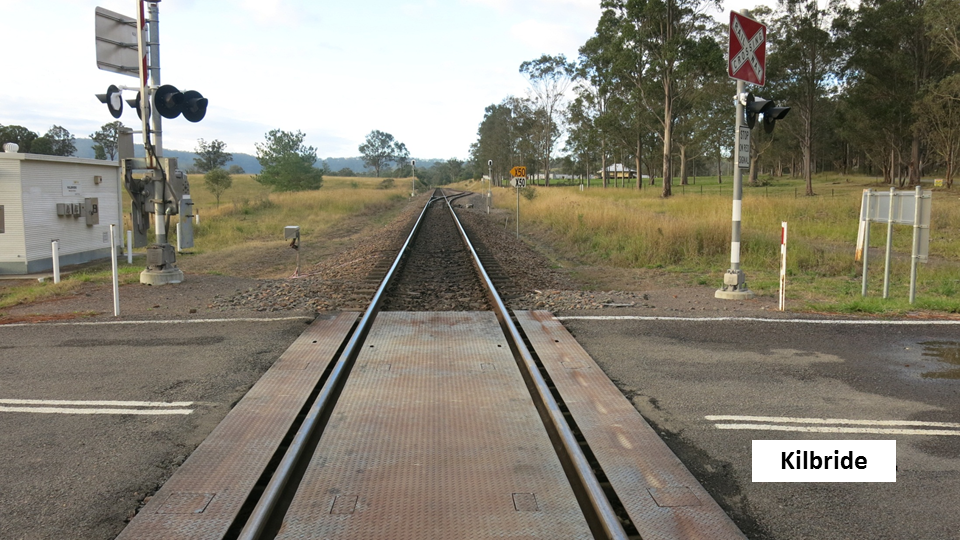 Mirari Road level crossing Kilbride