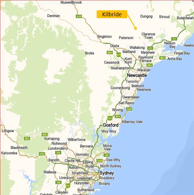 Figure 3: Location of Kilbride