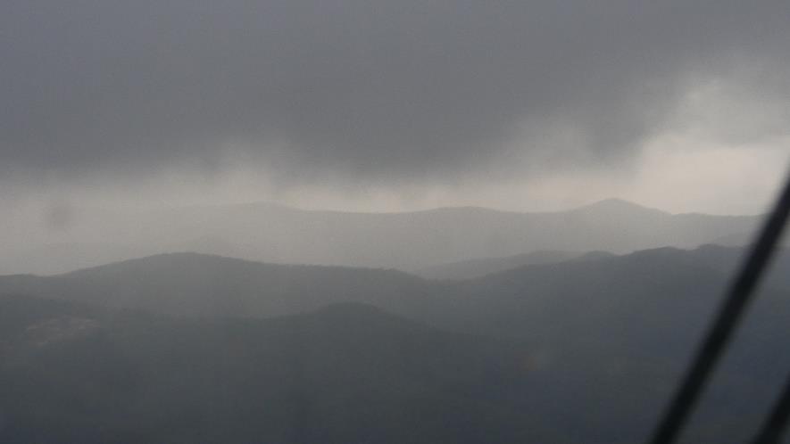 Figure 2: Image of weather conditions recorded at 1817 looking towards the Watagan Mountains. Source: Recovered camera. Copyright: Not to be reproduced.