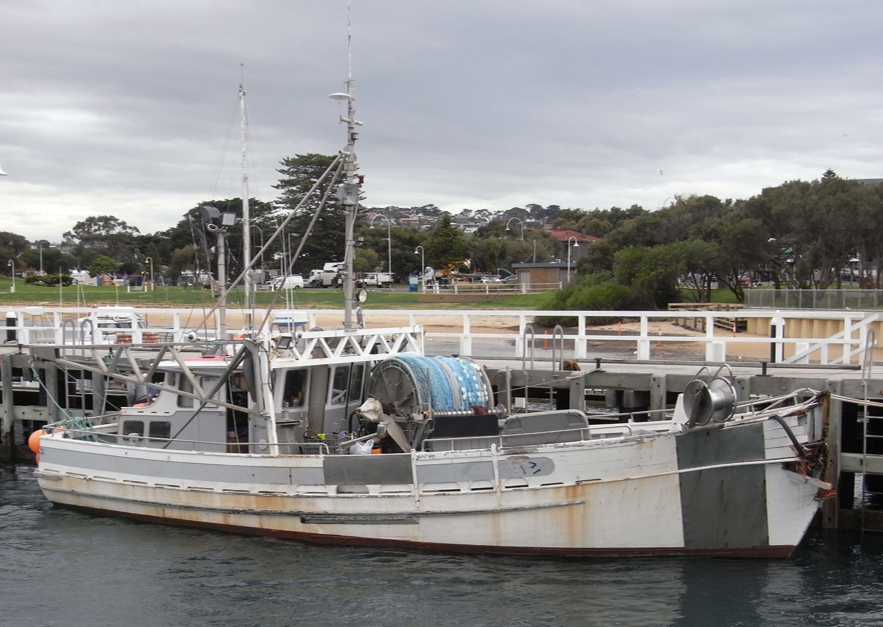 Figure 1: Mako alongside in San Remo after the collision. Source: ATSB