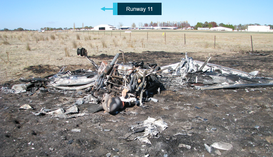 Figure 1: Cirrus SR22 registered VH-PDC wreckage. Source: ATSB