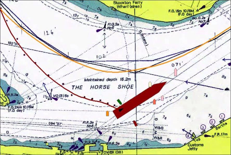 Figure 5: Aquadiva in its most southerly position at 2225. Source: Australian Maritime Safety Authority and ATSB