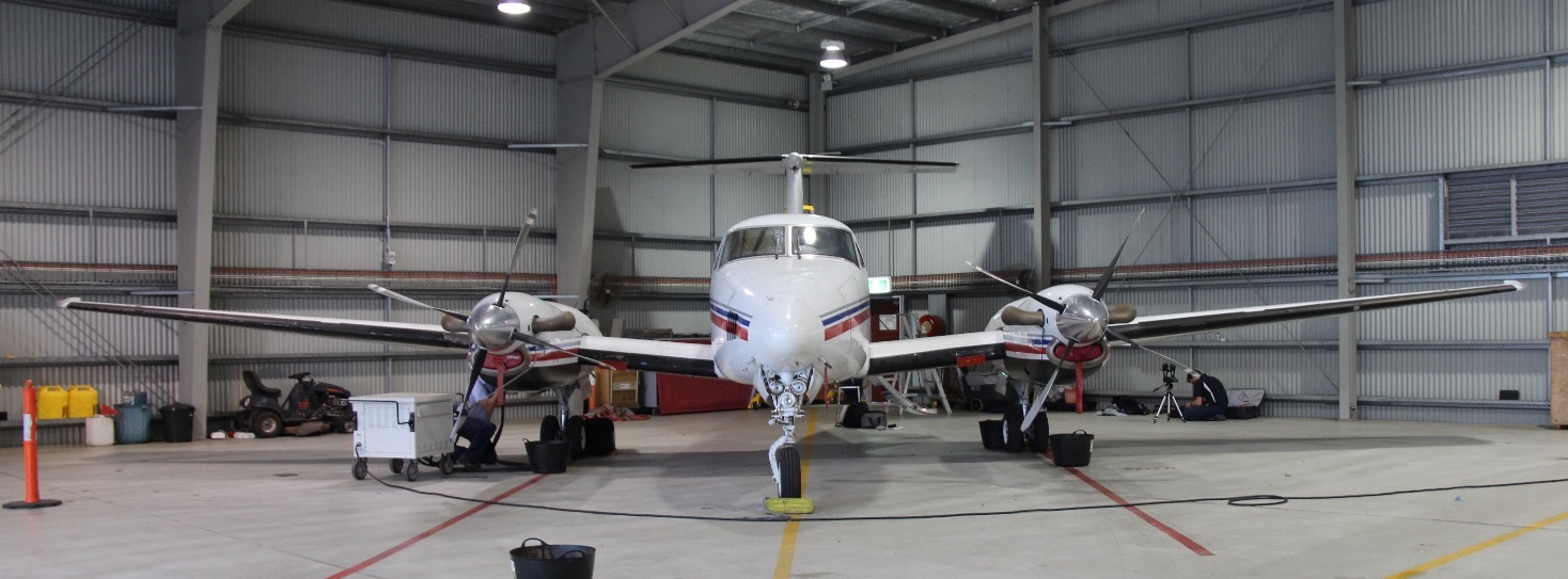 Figure 39: Image of exemplar aircraft taken directly front on showing the profile facing into the relative airflow