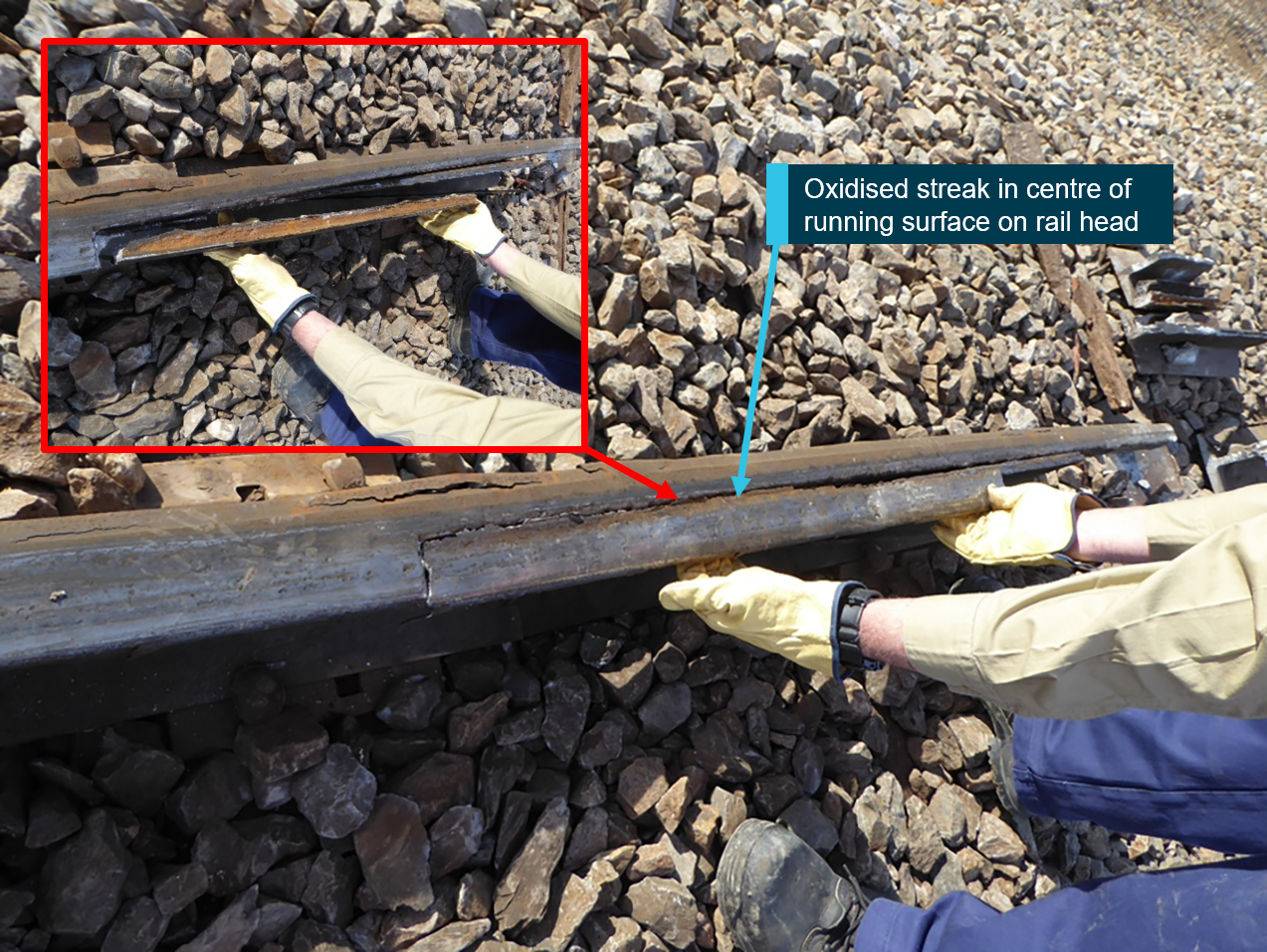 Figure 4: Vertical split head section. Source:  ATSB