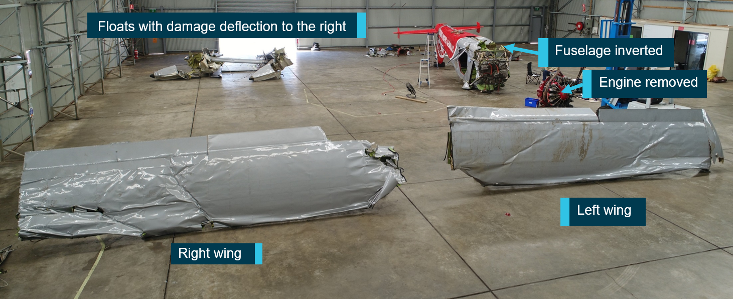 Figure 16: Wreckage examination. Source: ATSB