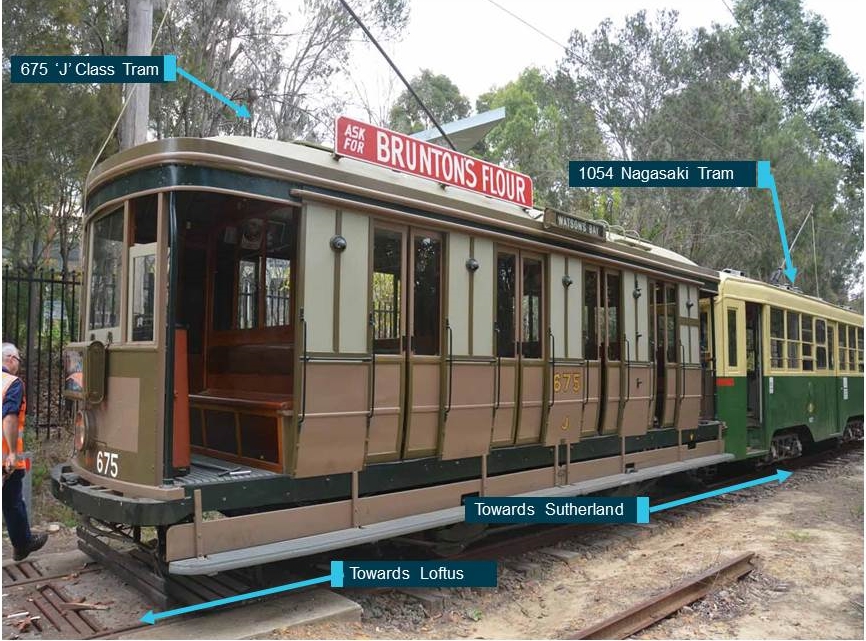 Figure 1: 675 ‘J’ class and 1054 ‘Nagasaki’ class tram collision. Source:   ATSB