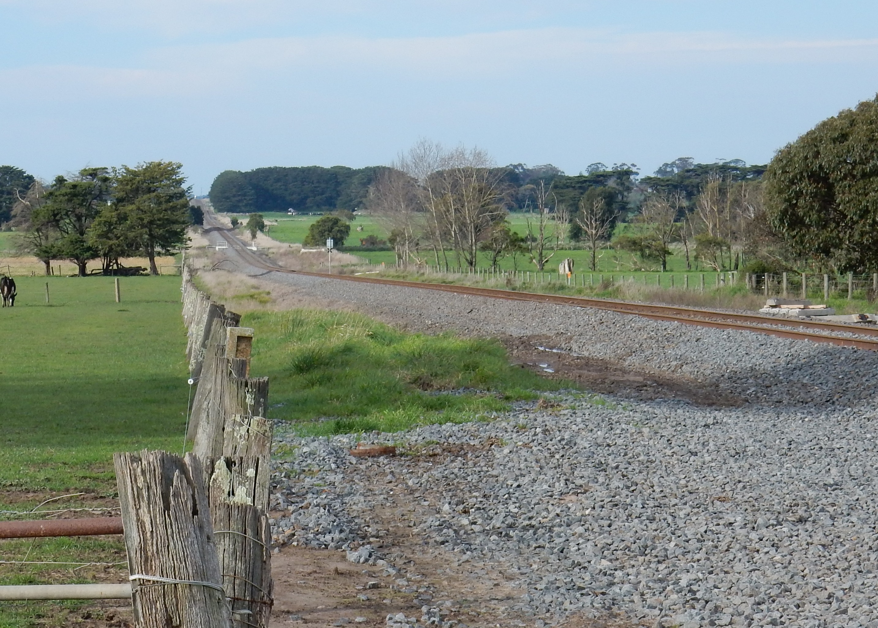 Figure 10: The view to the track when not encumbered by the road vehicle structure