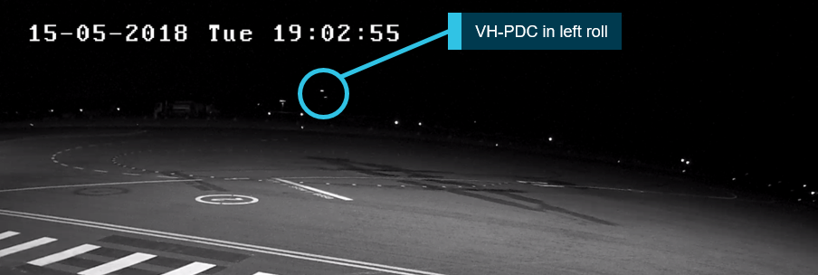 Figure 2: VH-PDC in left roll
