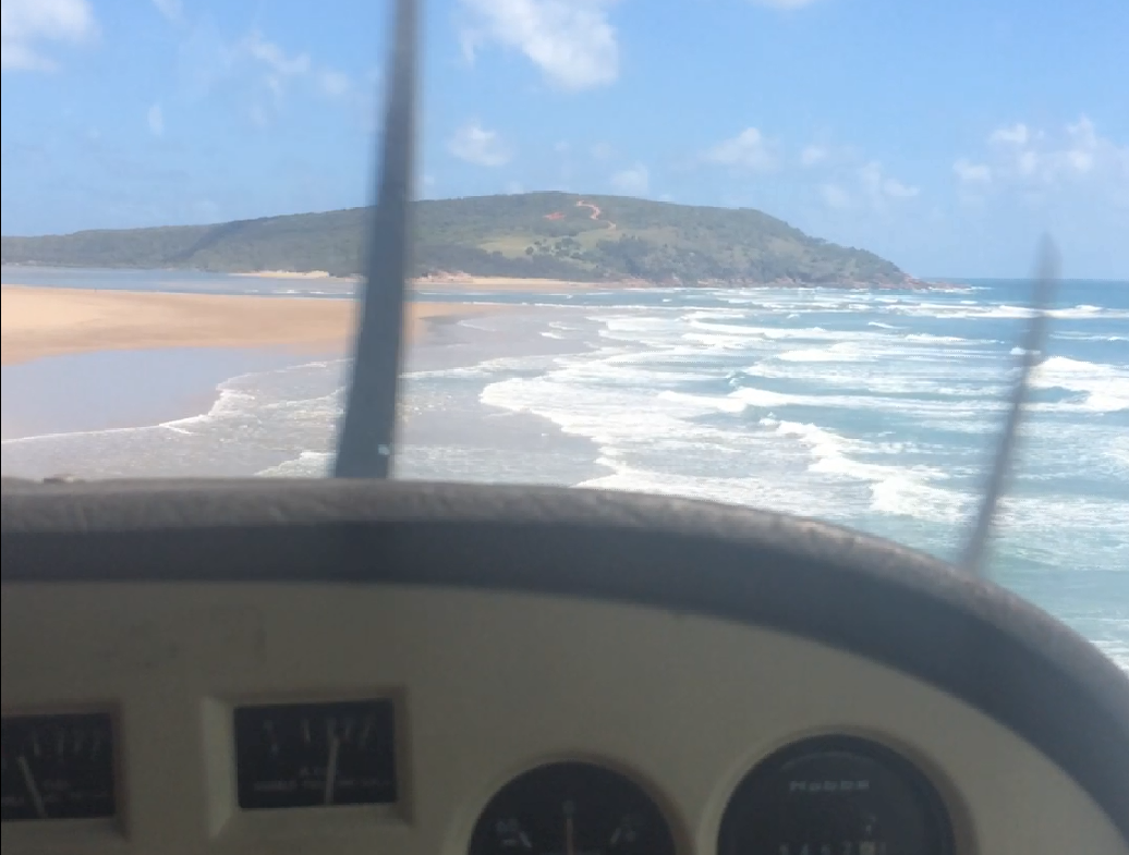 Figure 3: A still image taken from the video footage at the time of engine power loss (1037:34). Source: Queensland Police Service.