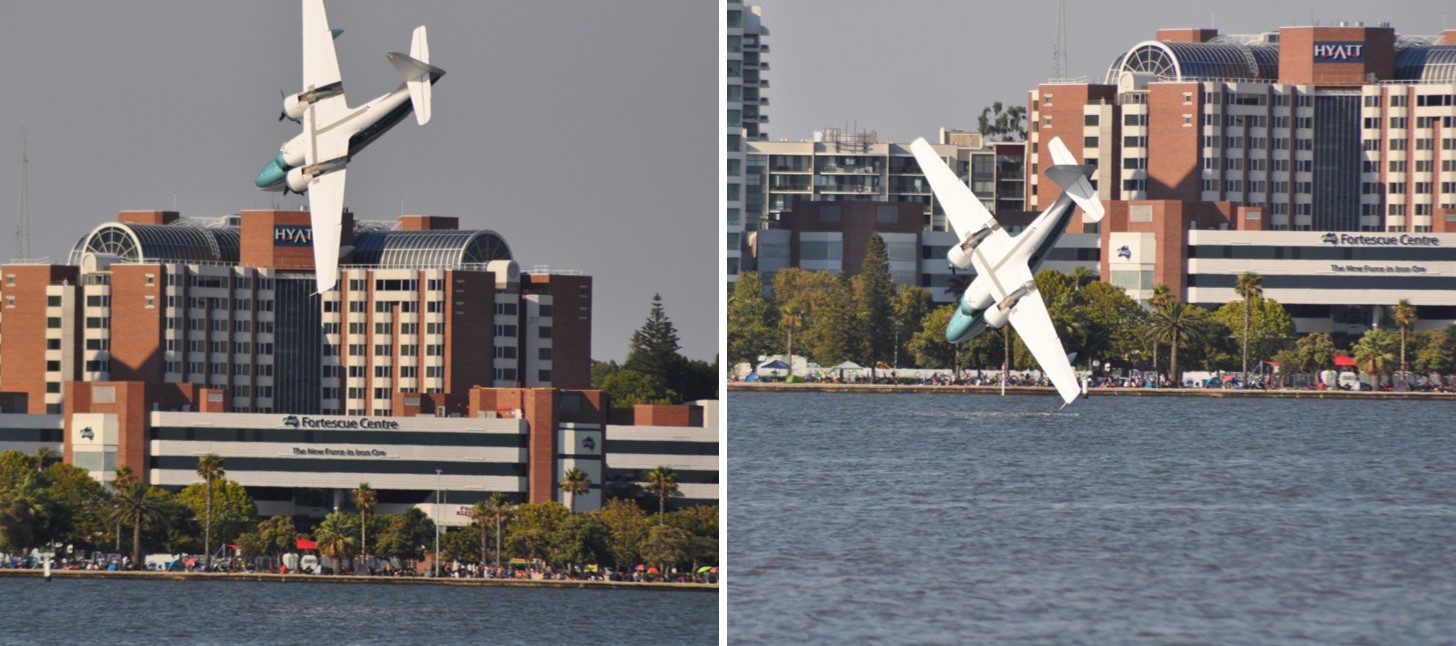 Figure 4: CQA just prior to the collision with water (looking north). Source: Mike Graham