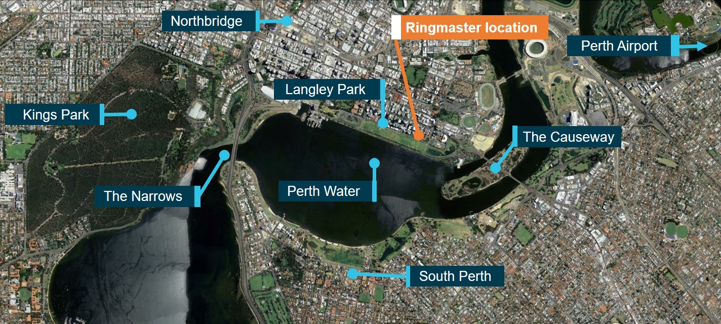 Figure 6: Perth Water. Source: Google Earth, modified by ATSB
