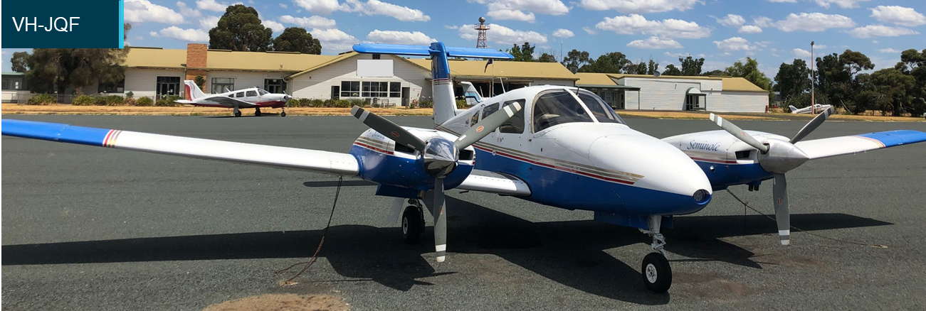 Figure 3: Piper Seminole, registered VH-JQF.Source: Aircraft operator