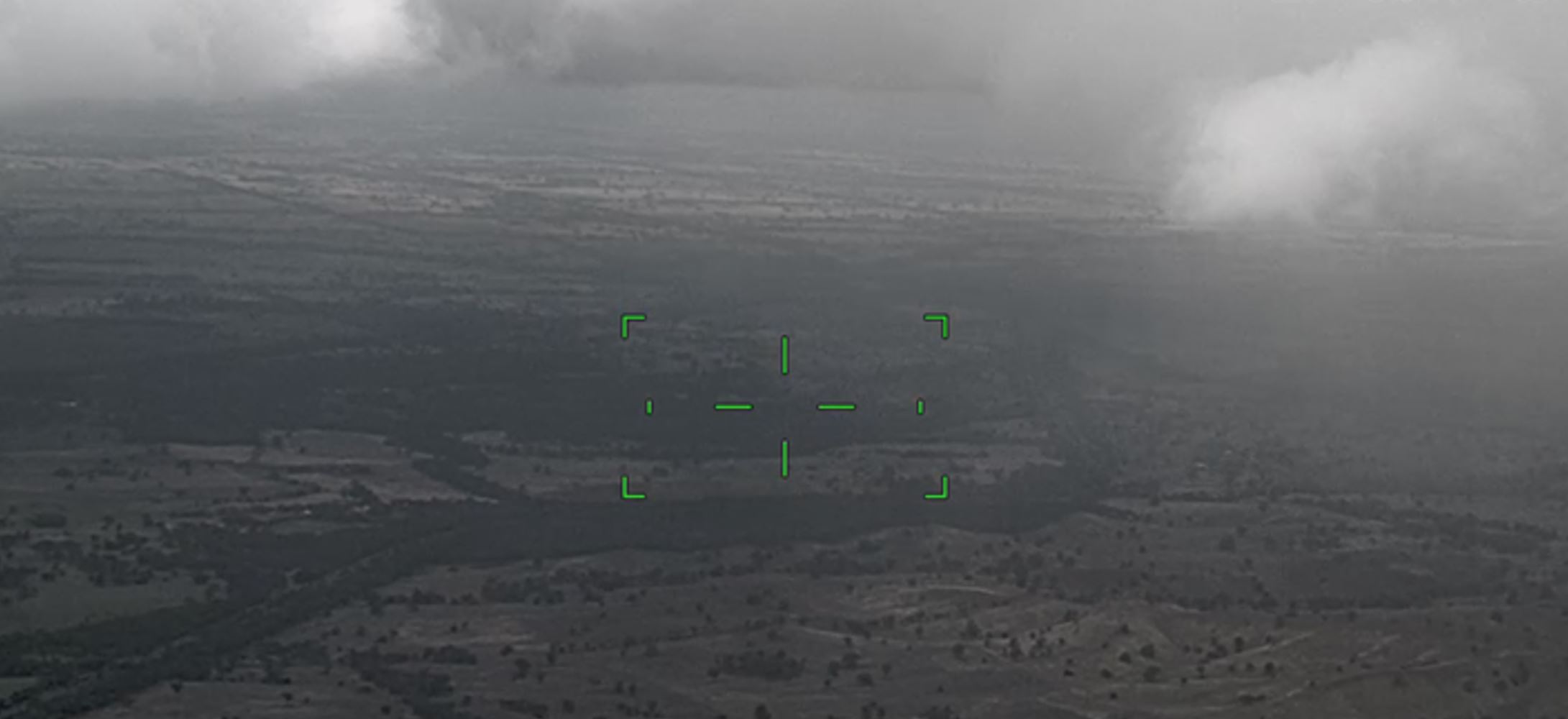 Figure 4: View of cloud from the Victoria Police Air Wing helicopter. Source Victoria Police