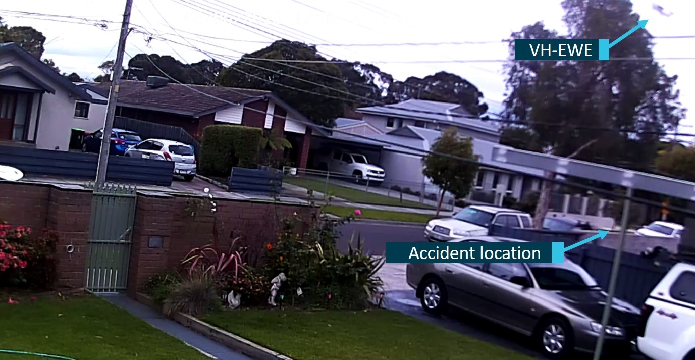 Figure 2: Security camera footage.Source: Supplied, modified by ATSB