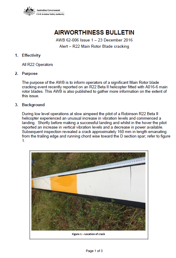 Appendix B: Airworthiness bulletin