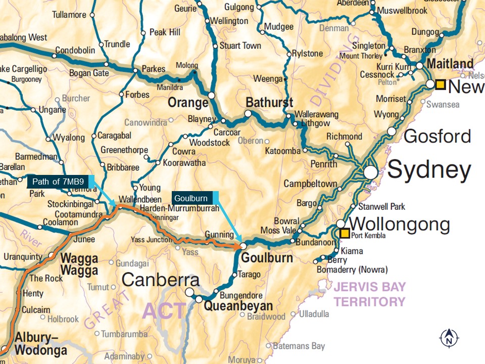 Figure 1: Location map.
Source: Geoscience Australia with annotations by OTSI