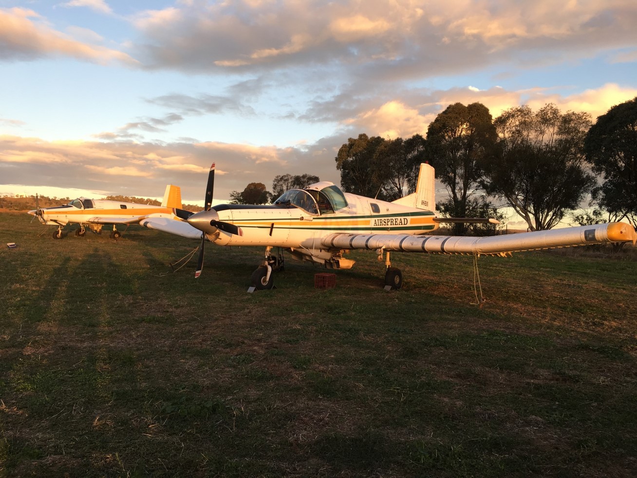 Figure 3: Image showing VH-EUO.Figure 2 shows VH-EUO, a turbine-powered FU-24 Stallion. In the background is a piston-powered FU-24 Fletcher.Source: Operator.