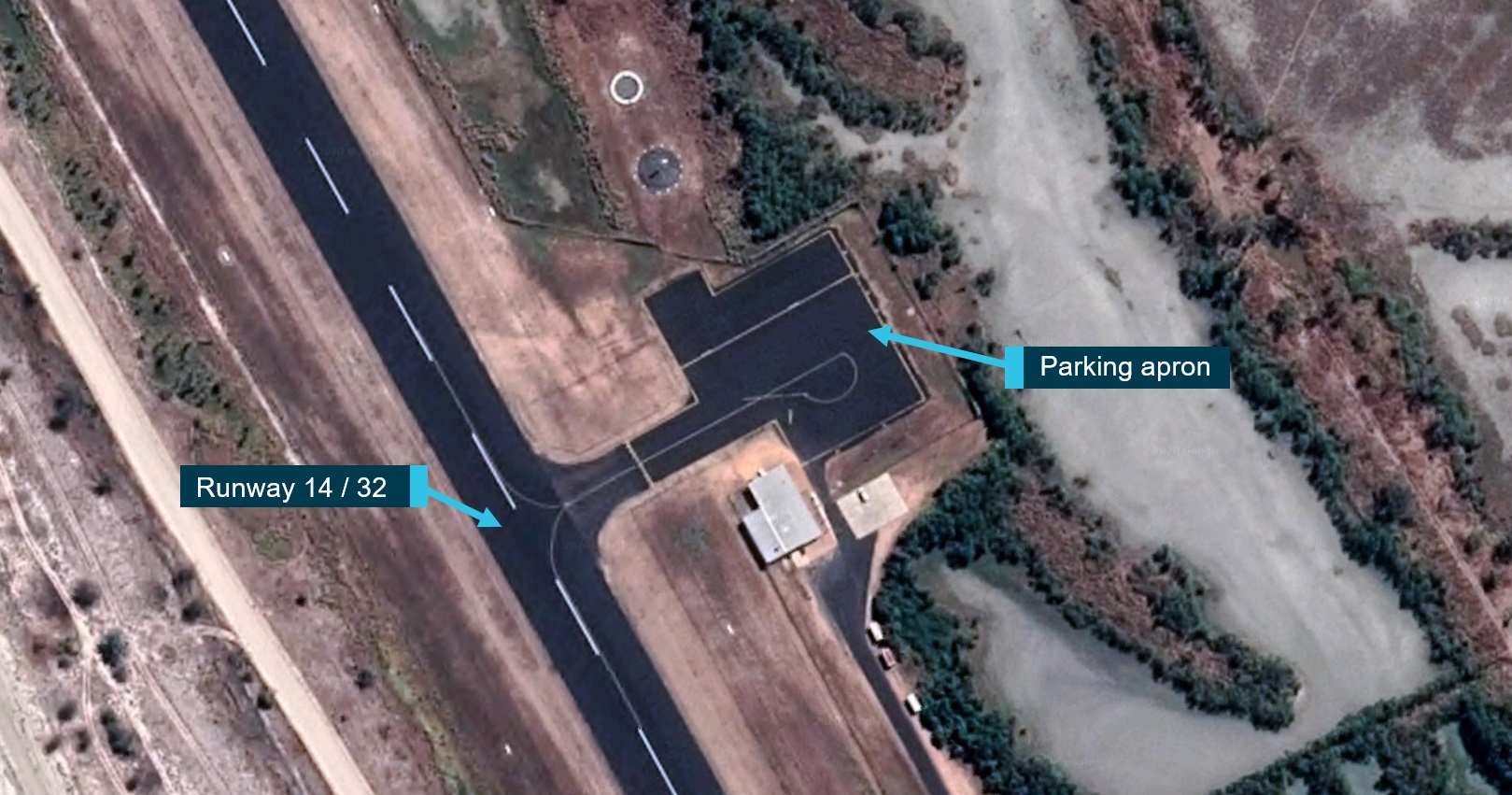 Figure 1: Pormpuraaw Airport, Queensland.Source: Google Earth, annotated by the ATSB