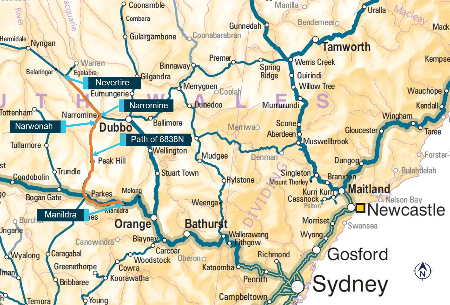 Figure 1: Location map.
Source: Geoscience Australia with annotations by ATSB