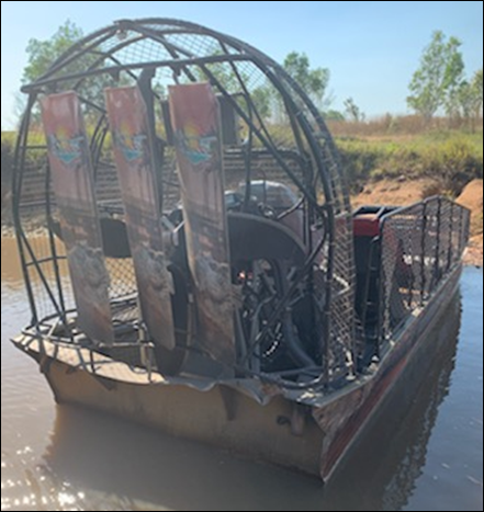 Figure 3: Gale Force stern damage.Source: Outback Floatplane Adventures