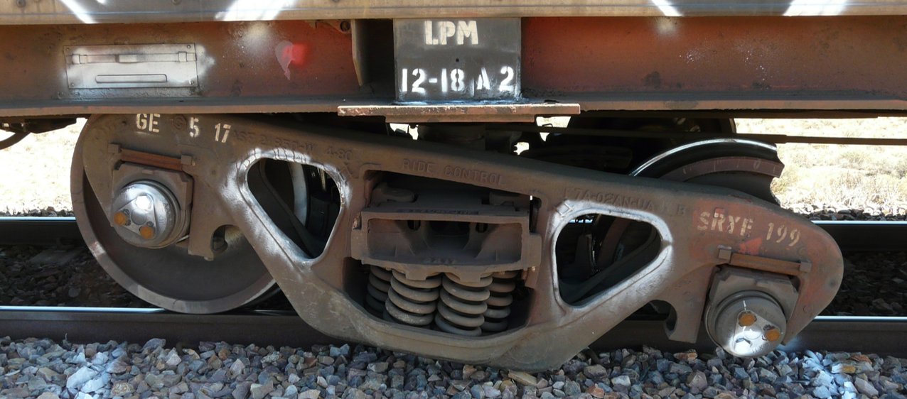 Figure 1: The ruptured and derailed wheel in situ.Source: SCT Logistics